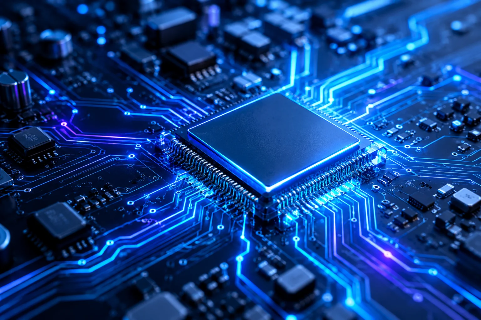 AI-inspired microchip and connected digital infrastructure